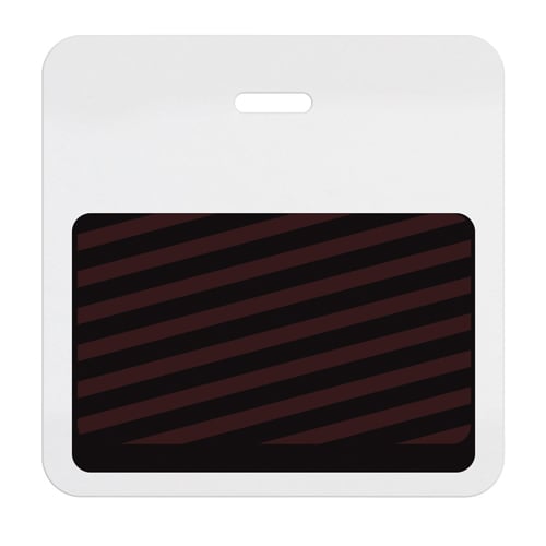 TIMEbadge ClipOn  HalfDay / One Day BACKpart - Colored Header - 1000pk