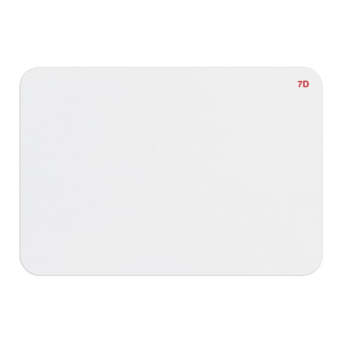 Thermal-Printable TIMEbadge Expiring One Week Badge FRONTpart - Blank