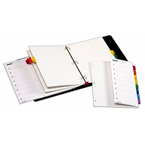 Cardinal Multicolor Fold-Out Table of Contents/8 Tab Divider - 24pk