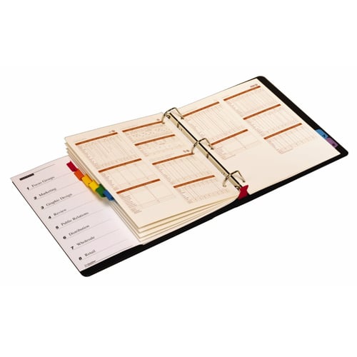 Cardinal White Fold-Out Table of Contents/10 Tab Divider - 24pk