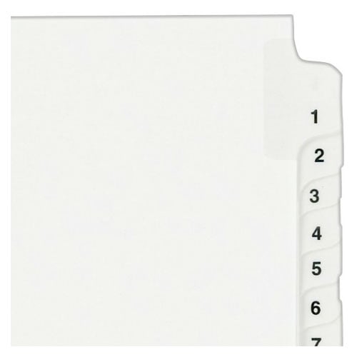 Avery 1-25 White Legal 11" x 8.5" Avery Style Collated Dividers - 01330 - Clearance Sale