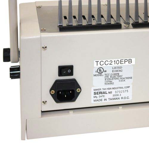 Tamerica 210EPB Electric Plastic Comb Binding Machine