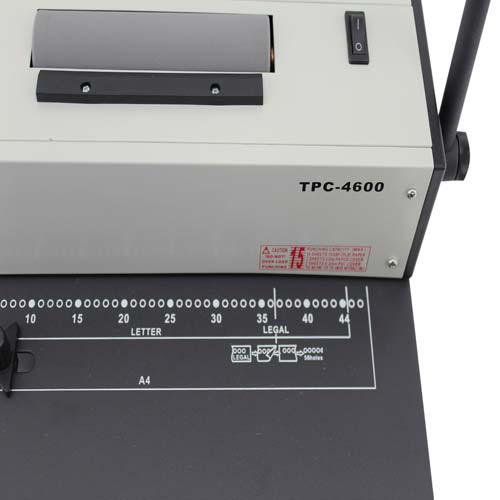 Tamerica TPC-4600 4:1 Coil Punch & Bind Machine with Crimping Pliers