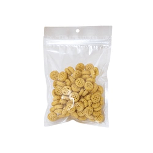 6" x 10" Tamper-Evident Clear Poly Zip Flat Pouches w/ Hang Hole - 1000pk