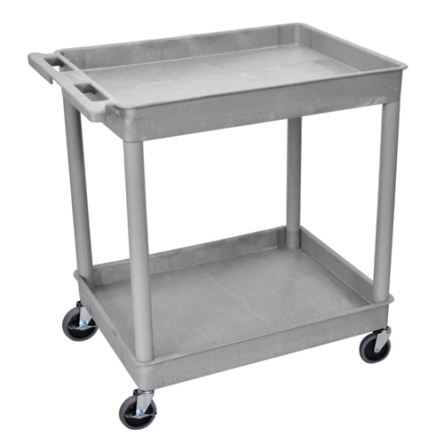 Luxor 2-Shelf Large Tub Utility Cart