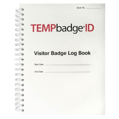 TEMPbadge Non-Expiring Visitor Badge Log Book (500 Badges)