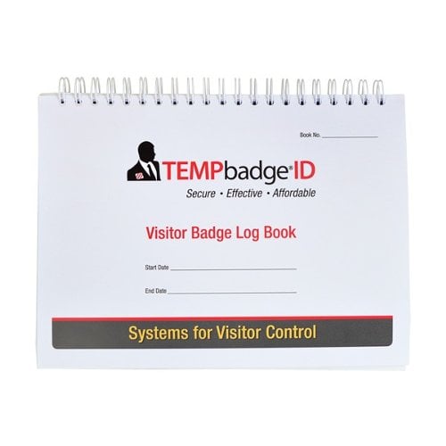 TEMPbadge Visitor Badge Log Book - 240 Badges