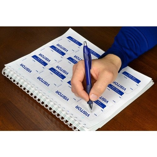 TEMPbadge Visitor Badge Log Book - 480 Badges
