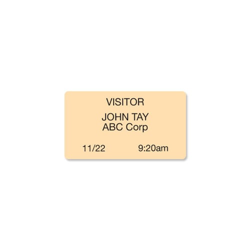 Thermal-Printable Blank Adhesive Badges - 1000pk