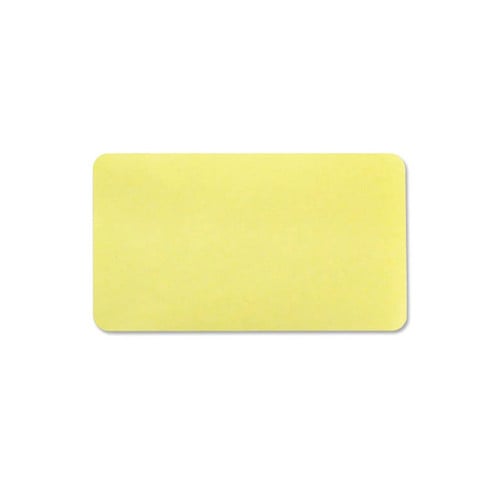 Thermal-Printable Blank Adhesive Badges - Yellow - 1000pk
