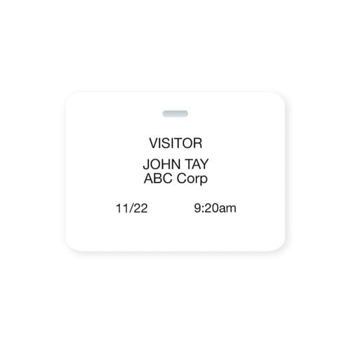 Thermal-Printable Clip-On 3"x4" CARDbadge ID - Blank - 1000pk