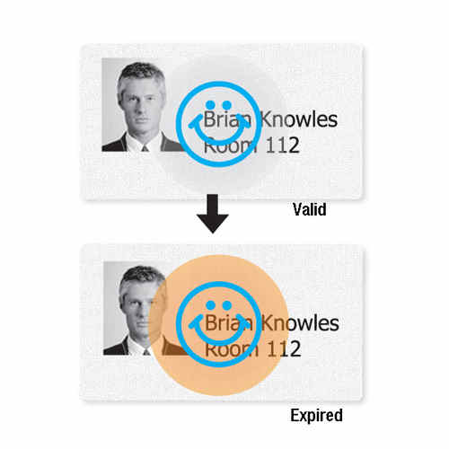 Thermal-Printable Expiring School Badge - Blank - 1000pk