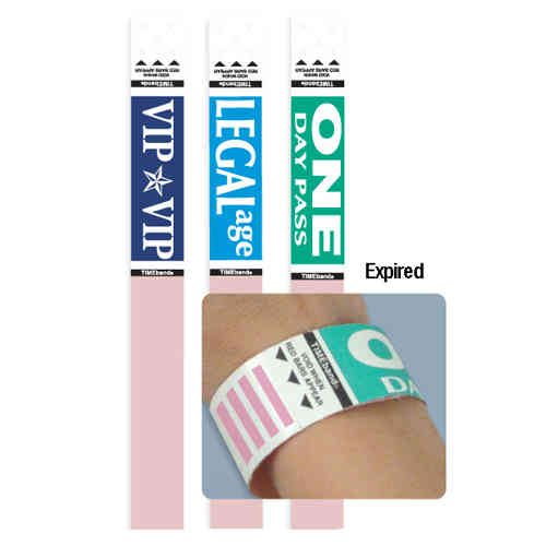 TIMEband One Day Expiring Wristband - Legal Age - 1000pk