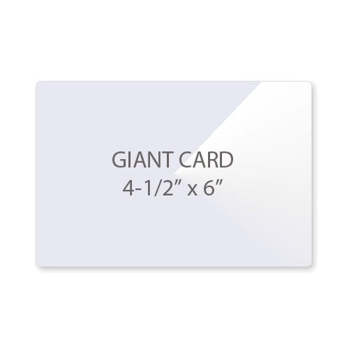 10MIL Giant 4-1/2" x 6" Laminating Pouches - 100pk
