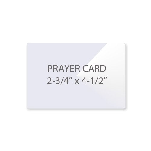 10MIL Prayer Card 2-3/4" x 4-1/2" Laminating Pouches - 100pk