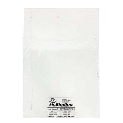 Touche White 11" x 17" Soft Touch Covers - 100pk