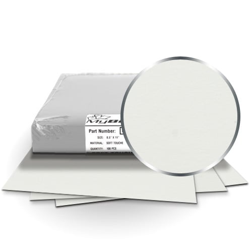 Touche White 8.75" x 11.25" Oversize Soft Touch Covers - 100pk