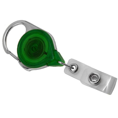 Translucent Carabiner Badge Reel - 25pk