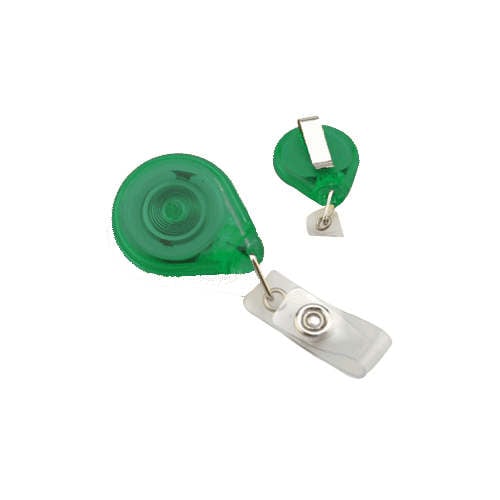 Translucent Premium Twist-Free Badge Reels With Belt Clips - 25pk