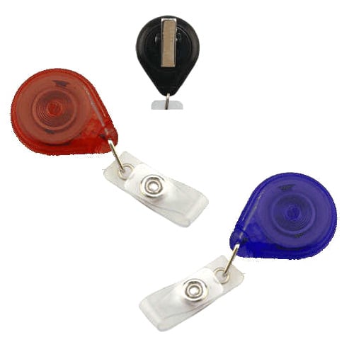 Translucent Premium Twist-Free Badge Reels With Swivel Clips - 25pk