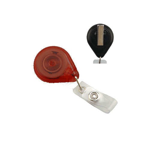 Translucent Premium Twist-Free Badge Reels With Swivel Clips - 25pk