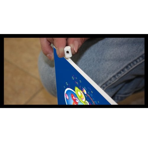 White Twist 'N' Hook for Mounting Foam and Gator Board - 100/Pack