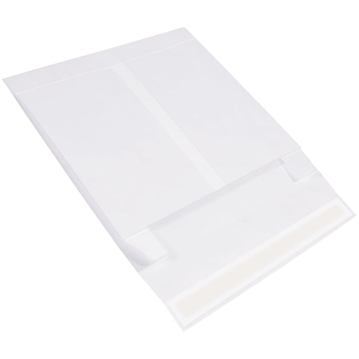12 x 16 x 4" White Expandable Tyvek�� Envelopes (Side Opening) - 50pk