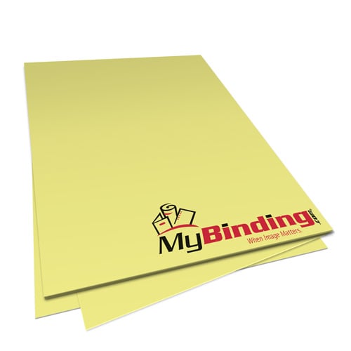 Pastel Yellow 20lb Unpunched Binding Paper - 500 Sheets