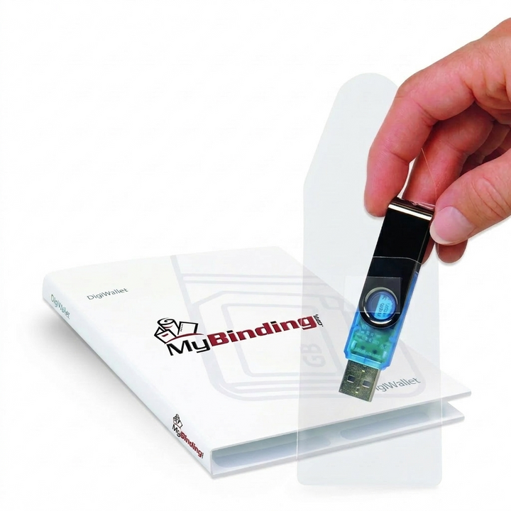 Self-Adhesive USB Pockets with Flap (2" x 3.5", Crystal Clear)