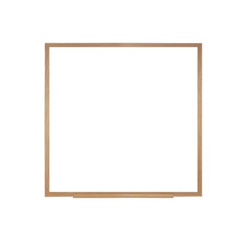 Ghent 48.5" x 48.5" Non-Magnetic Acrylate Whiteboard with Wood Frame