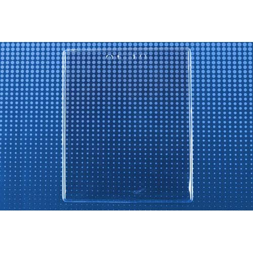 4.5" x 5" Vertical Vinyl Badge Holders w/ Slot and Chain Holes - 100pk