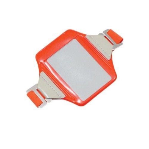 Vertical Neon Orange Reflective Arm Band Holders - 100pk