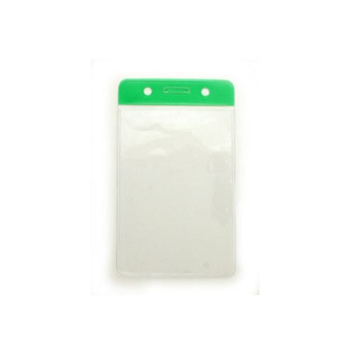 Vertical Vinyl Color-Bar Badge Holder (3-1/4" x 2-1/16") - 100pk