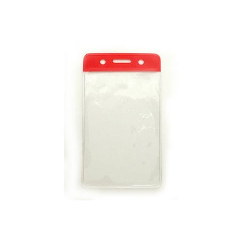 Vertical Vinyl Color-Bar Badge Holder (3-1/4" x 2-1/16") - 100pk
