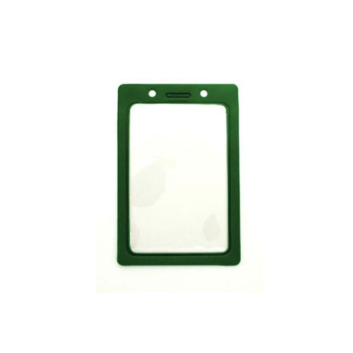 Vertical Vinyl Color-Frame Badge Holder (3-7/16" x 2-1/4") - 100pk