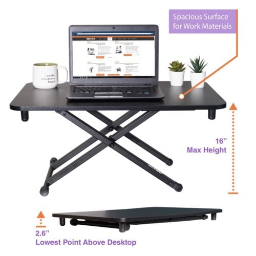 Victor DCX110 Height Adjustable Laptop Desk/Riser