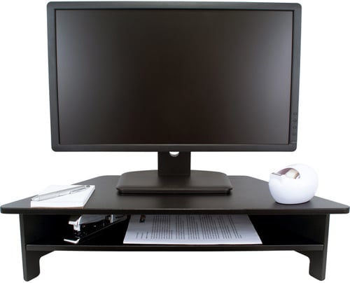 Victor High Rise Monitor Stand with Open Shelf - DC050