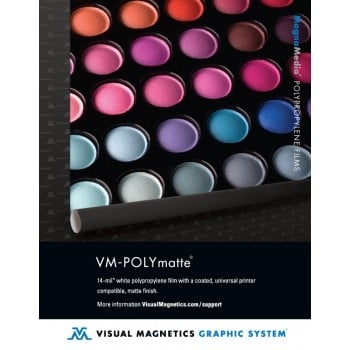 Visual Magnetics POLYmatte 12mil 54" x 100' Magnetic Receptive Print Media