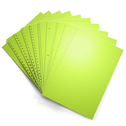Vulcan Green Astrobrights 24lb Punched Binding Paper - 500 Sheets