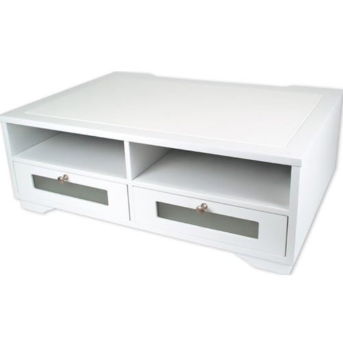 Victor Printer Stand with Shelves and Drawers (Pure White) - W1130