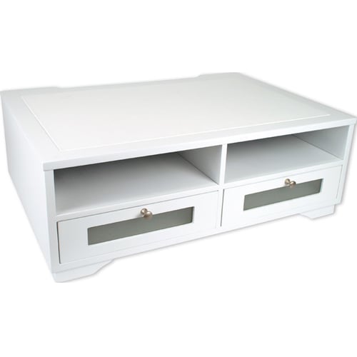 Victor Printer Stand with Shelves and Drawers (Pure White) - W1130