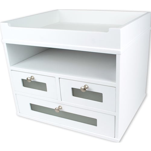 Victor Tidy Tower Desktop Organizer (Pure White) - W5500