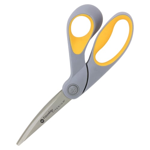 Westcott ExtremEdge Titanium Bonded 8" Bent Scissors with Adjustable Tension