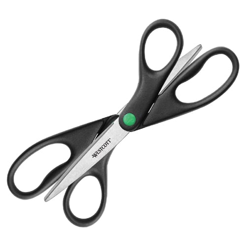 Westcott Kleenearth 8" Straight Stainless Steel Scissors - 2pk