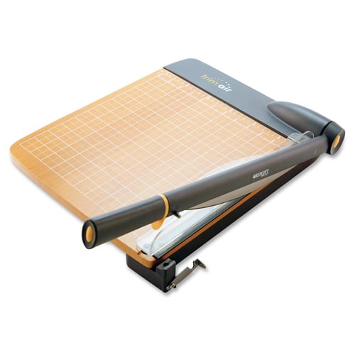 Westcott TrimAir 12" Titanium Guillotine Paper Trimmer with Wood Base - ACM15106