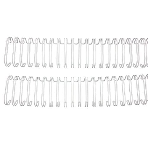 White 1-1/2" Wire Binding 