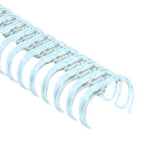 White 1" 2:1 Pitch Twin Loop Wire - 50pk