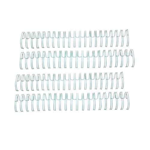White 1" 2:1 Pitch Twin Loop Wire - 50pk