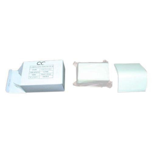 White 10mil Credit Card Laminating Pouches - 100pk