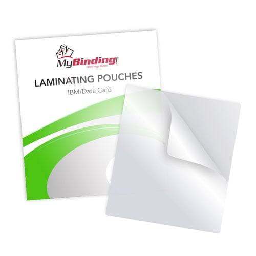 White 10mil IBM Data Laminating Pouches - 100pk